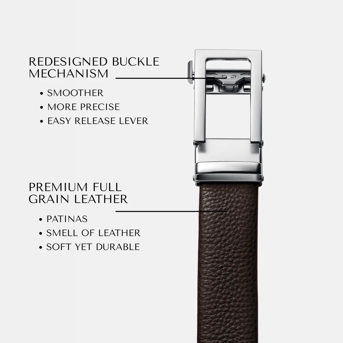 Vorenza Belt - Full Grain - Brown Wide